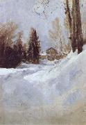 Valentin Serov, Winter in Abramtsevo-A House